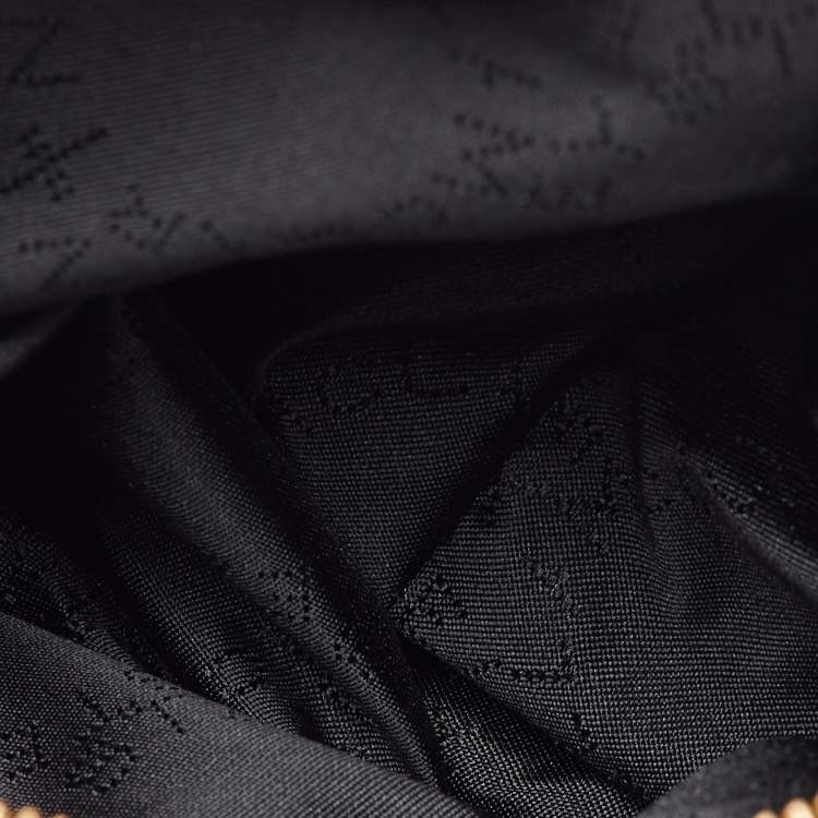 Pre Owned Stella McCartney Dark Grey Faux Shearling Large Falabella Fold Over Tote