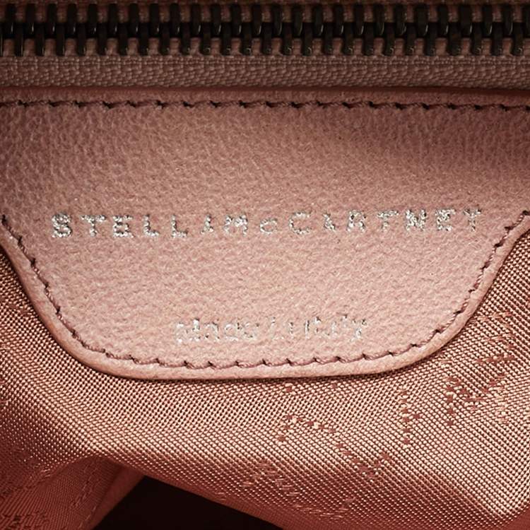 Pre Owned Stella McCartney Falabella Small Pink Faux Suede Tote