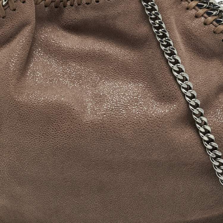 Pre Owned حقيبة يد توتس ستيلا مكارتني فالابيلا شامواه صناعي بني صغيرة