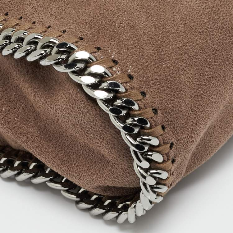 Pre Owned حقيبة يد توتس ستيلا مكارتني فالابيلا شامواه صناعي بني صغيرة