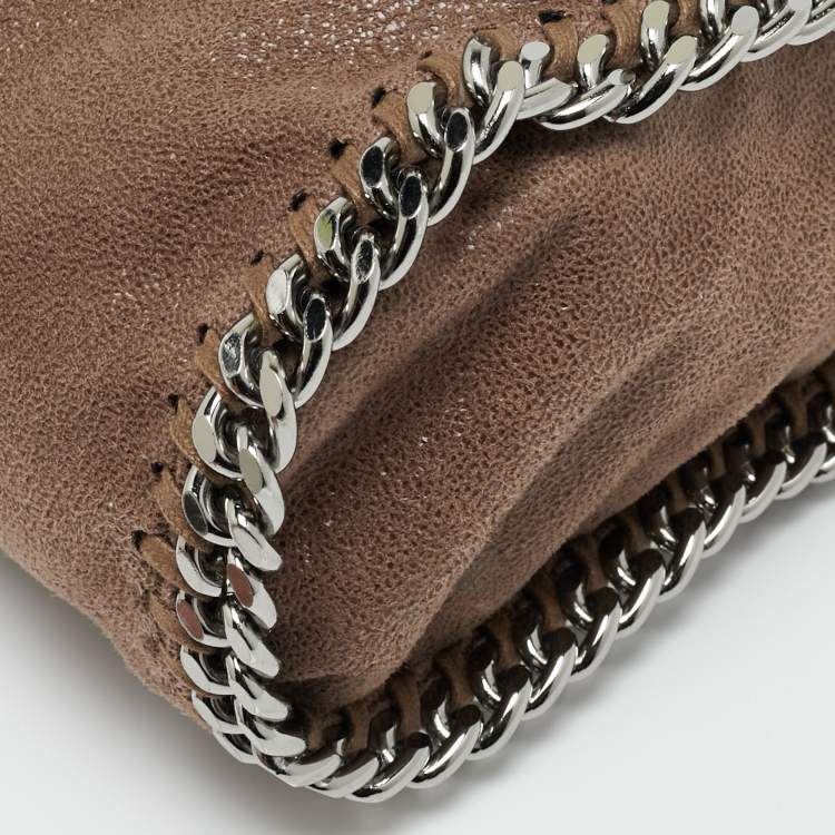 Pre Owned حقيبة يد توتس ستيلا مكارتني فالابيلا شامواه صناعي بني صغيرة