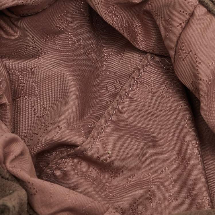 Pre Owned حقيبة يد توتس ستيلا مكارتني فالابيلا شامواه صناعي بني صغيرة