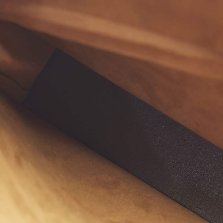 Pre Owned Stella McCartney Black Faux Leather and Wood Effect Acrylic Clutch