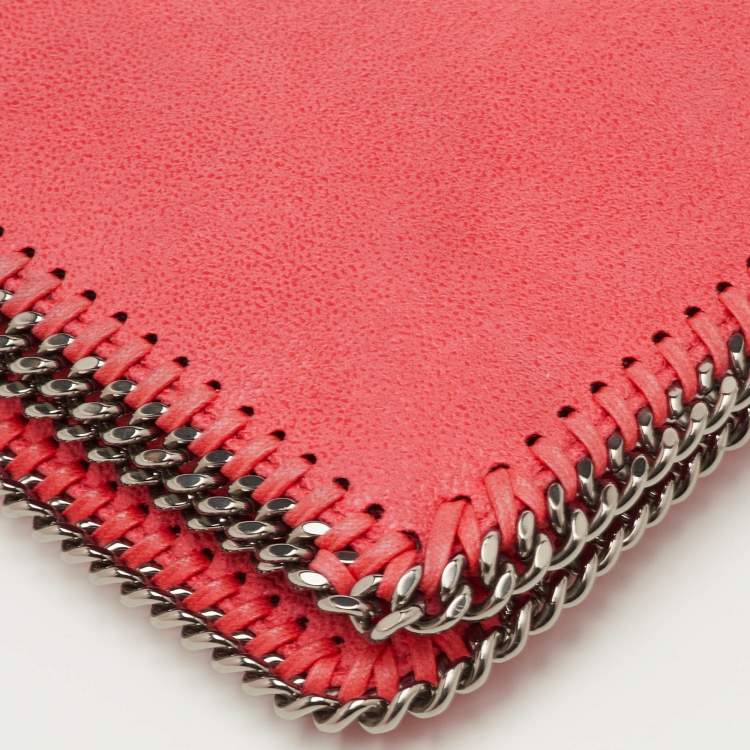 مملوكة مسبقًا Stella McCartney Falabella Peach Pink Faux Leather Fold Over Clutch