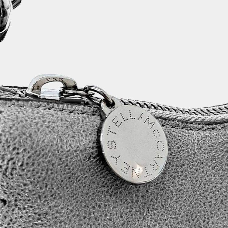 Pre Owned Stella McCartney Grey Faux Leather Shoulder Bag