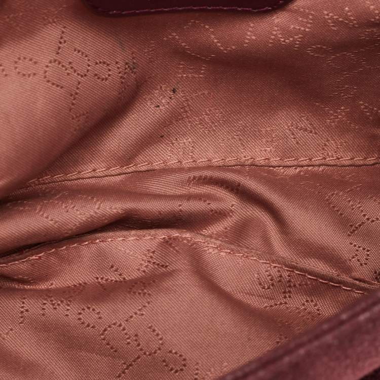 Pre Owned Stella McCartney Falabella Burgundy Faux Leather Chain Shoulder Bag