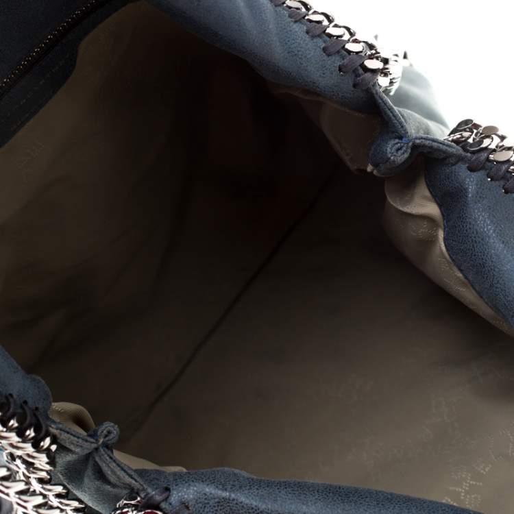 Pre Owned Stella McCartney Dark Green Faux Leather Small Falabella Tote