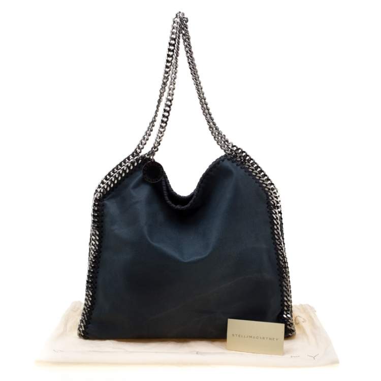 Pre Owned Stella McCartney Dark Green Faux Leather Small Falabella Tote