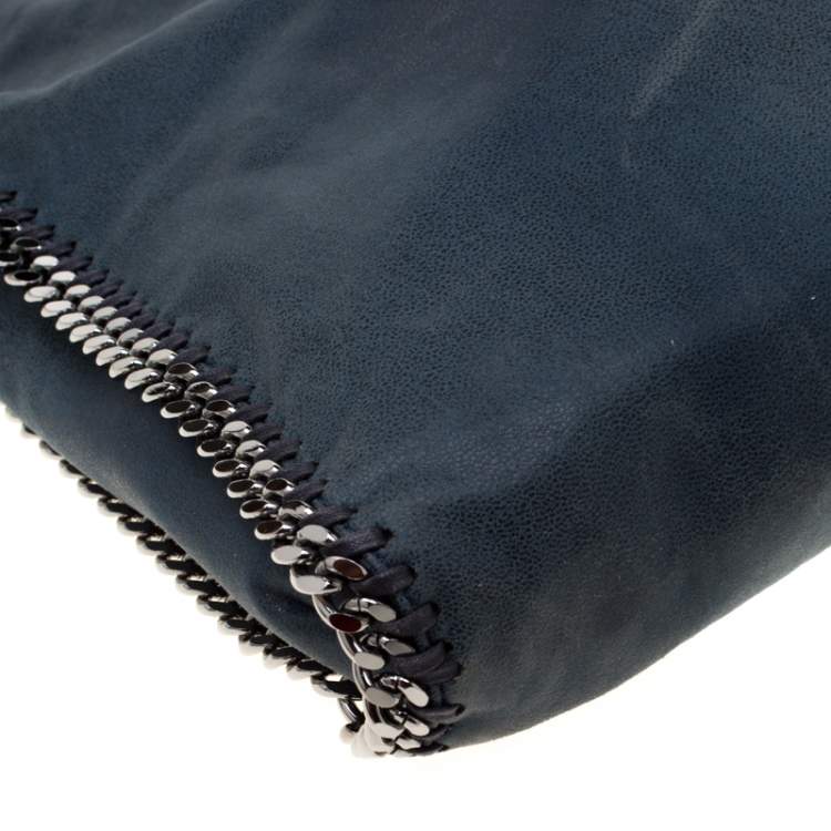 Pre Owned Stella McCartney Dark Green Faux Leather Small Falabella Tote