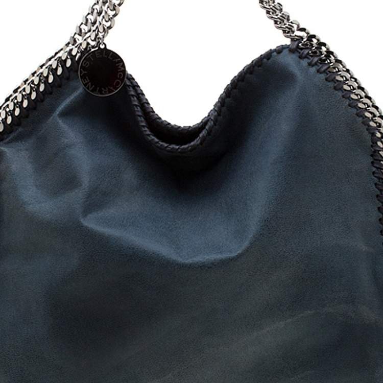 Pre Owned Stella McCartney Dark Green Faux Leather Small Falabella Tote