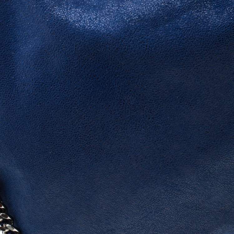Pre Owned Stella McCartney Blue Faux Leather Small Falabella Tote