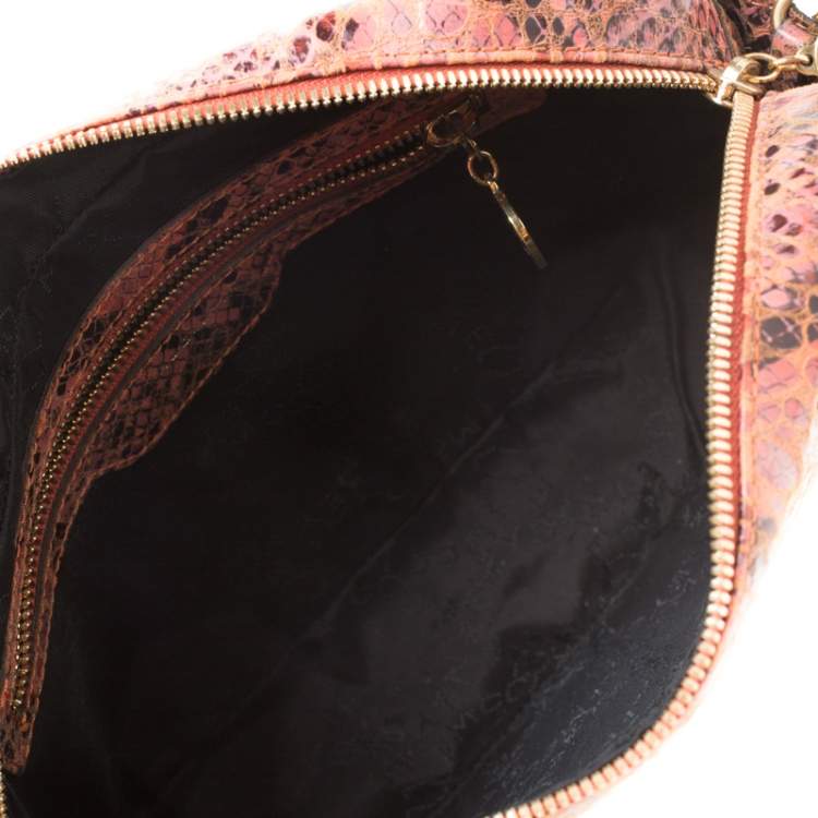 مملوكة مسبقًا Stella McCartney Multicolor Faux Exotic Leather and Glitter Waverly Shoulder Bag