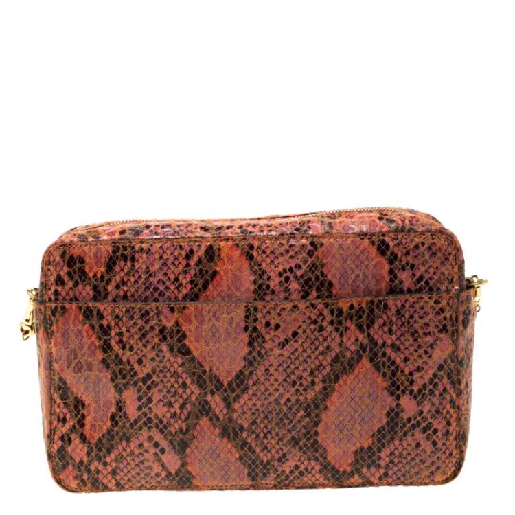 مملوكة مسبقًا Stella McCartney Multicolor Faux Exotic Leather and Glitter Waverly Shoulder Bag