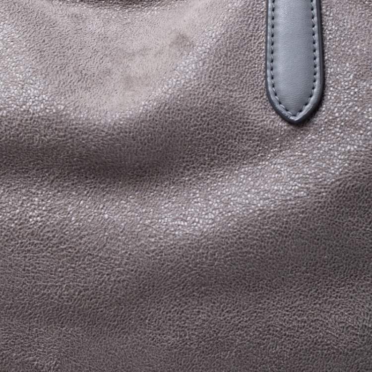 Pre Owned Stella McCartney Grey Faux Leather Falabella Shopper Tote