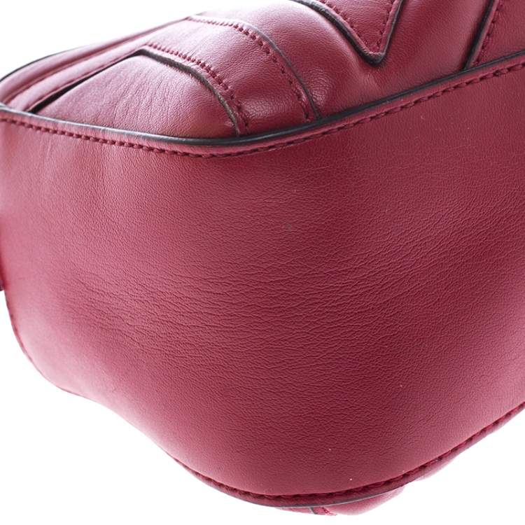 Pre Owned Stella McCartney Red Leather Stella Star Crossbody Bag