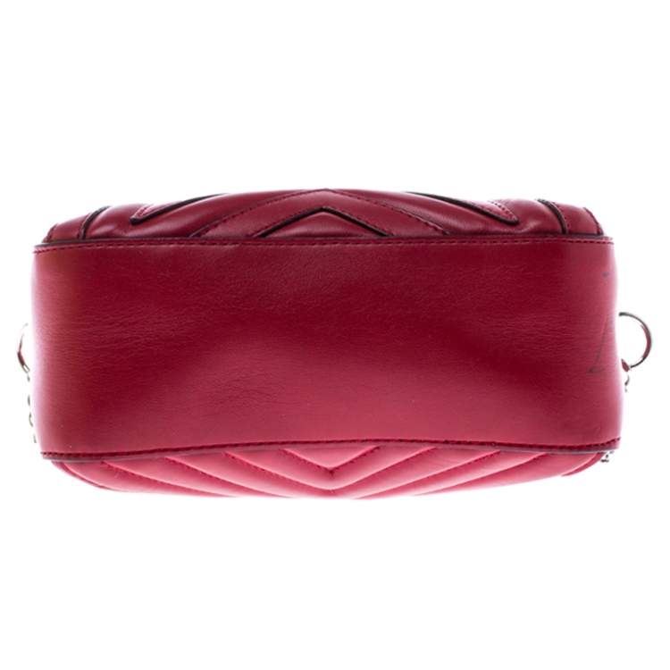 Pre Owned Stella McCartney Red Leather Stella Star Crossbody Bag