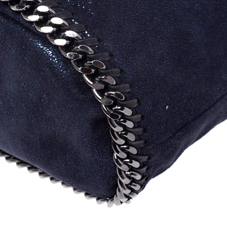 Pre Owned Stella McCartney Midnight Blue Faux Leather Falabella Backpack