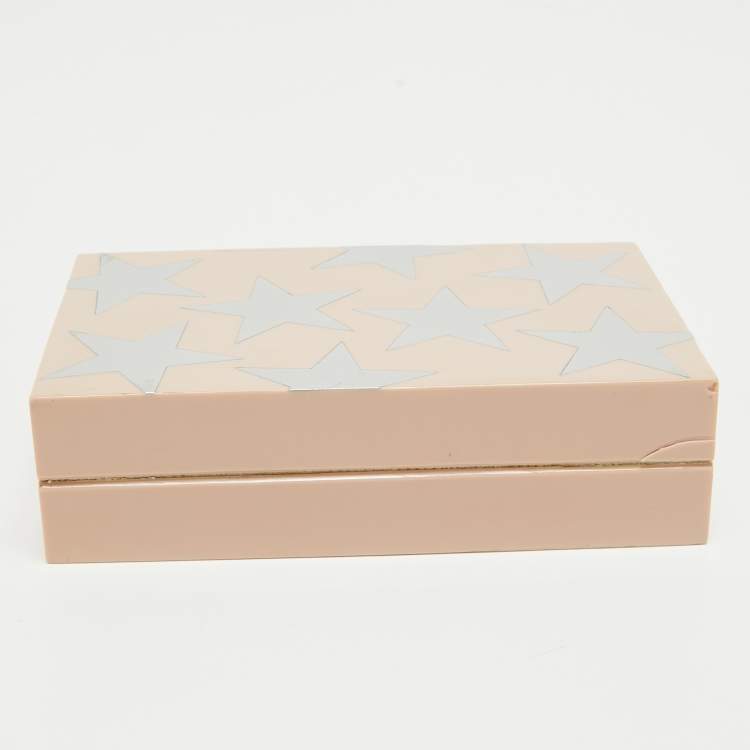 Pre Owned Stella McCartney Blush Pink Plexiglass Stars Chain Clutch