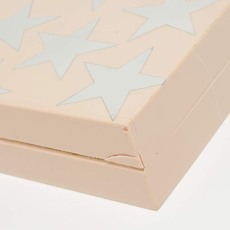 Pre Owned Stella McCartney Blush Pink Plexiglass Stars Chain Clutch
