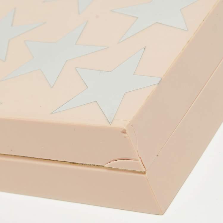Pre Owned Stella McCartney Blush Pink Plexiglass Stars Chain Clutch