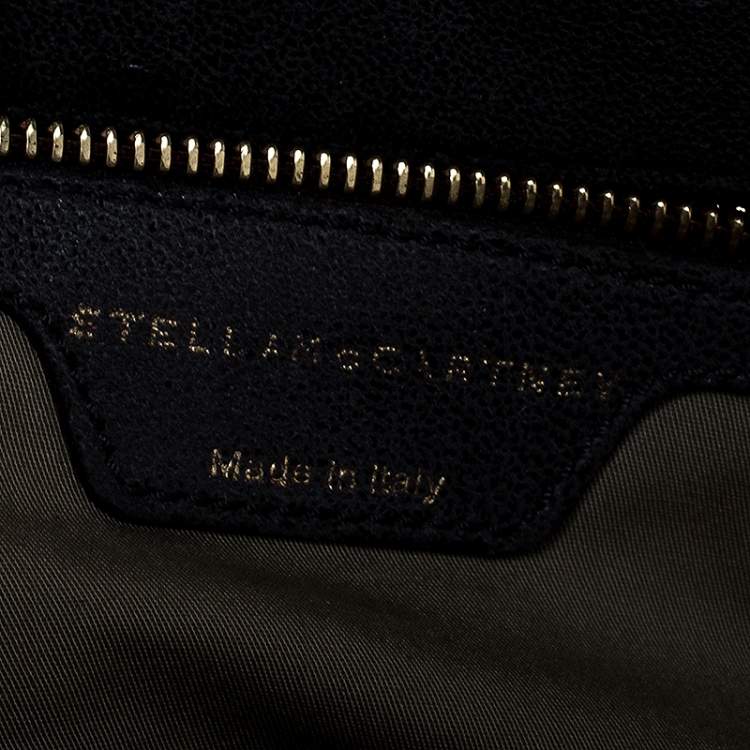 مملوكة مسبقًا Stella McCartney Grey Faux Leather Bordered Shoulder Bag