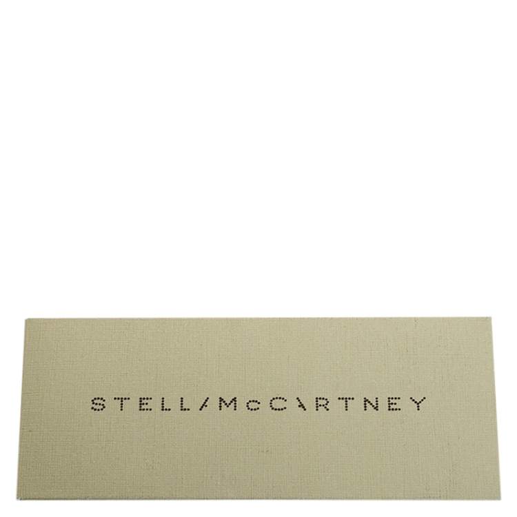 Pre Owned Stella McCartney Silver Holographic Woven Leather Flap Crossbody Bag
