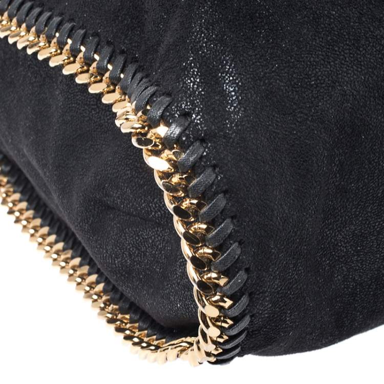 مملوكة مسبقًا Stella McCartney Black Faux Leather Large Falabella Tote