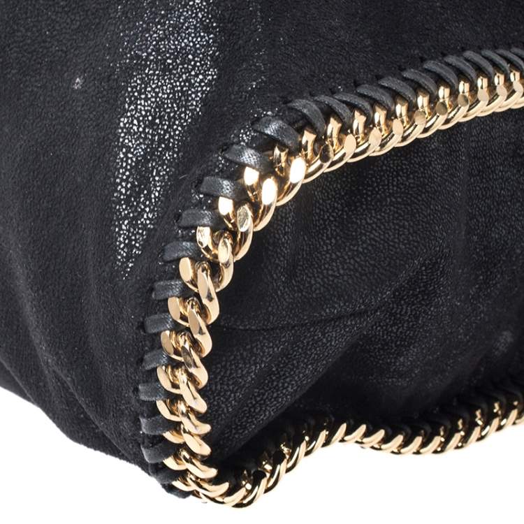 مملوكة مسبقًا Stella McCartney Black Faux Leather Large Falabella Tote