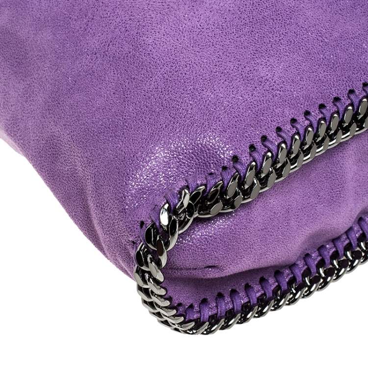 Pre Owned Stella McCartney Purple Faux Leather Small Falabella Tote