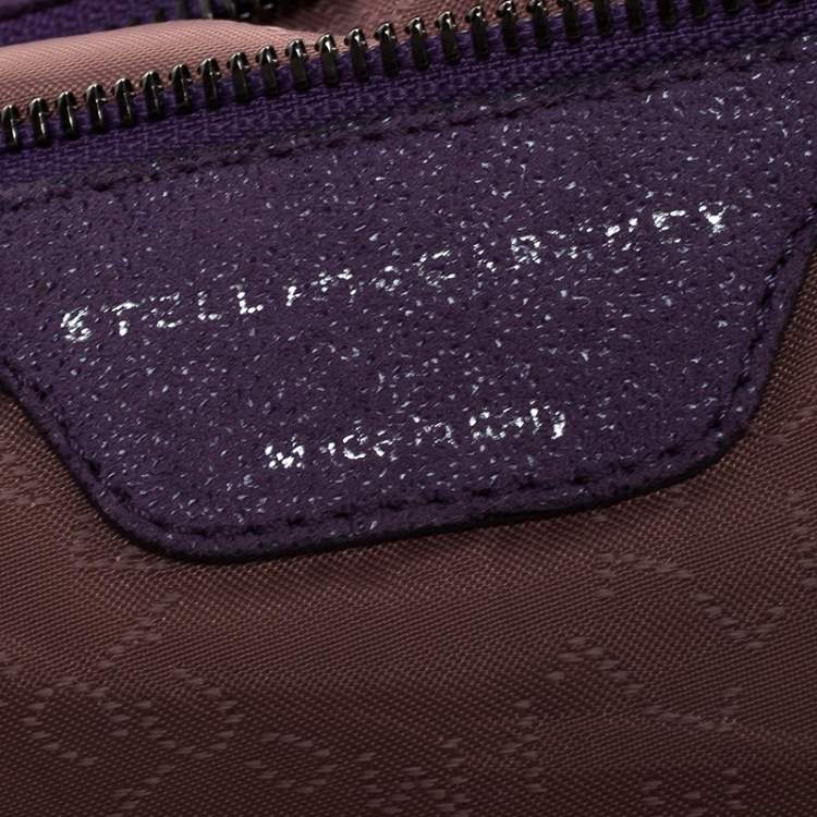 Pre Owned Stella McCartney Purple Faux Leather Small Falabella Tote