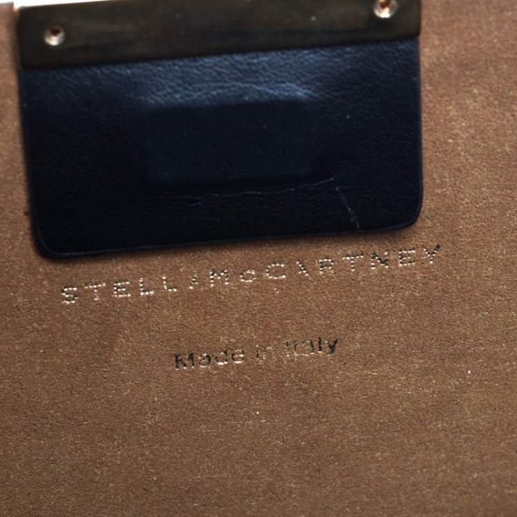 Pre Owned Stella McCartney Black Leather Round Zip Shoulder Bag