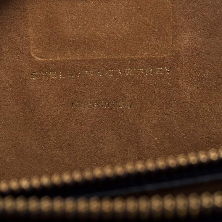Pre Owned Stella McCartney Black Croc Embossed Leather Shoulder Bag
