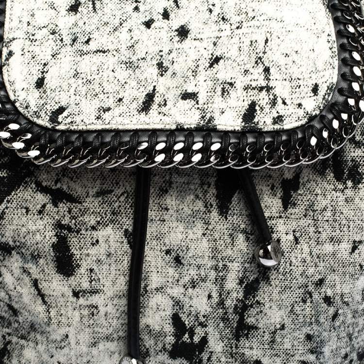 Pre Owned Stella McCartney Grey Canvas and Leather Falabella Backpack