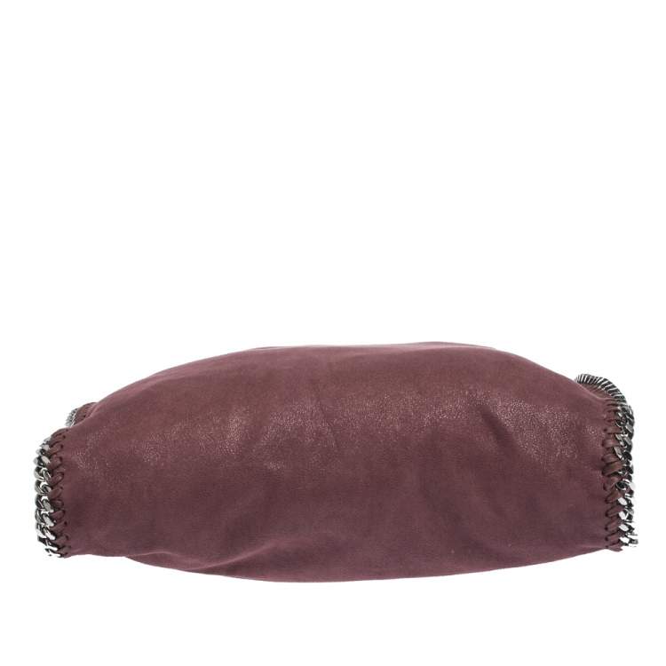 Pre Owned Stella McCartney Burgundy Faux Leather Small Falabella Tote