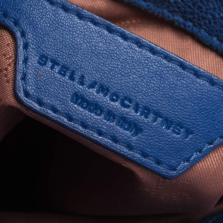 Pre Owned Stella McCartney Blue Faux Leather Tiny Falabella Crossbody Bag