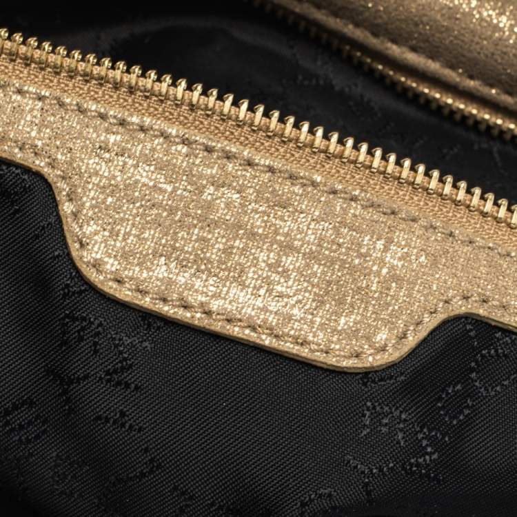 Pre Owned Stella McCartney Gold Faux Leather Small Falabella Tote