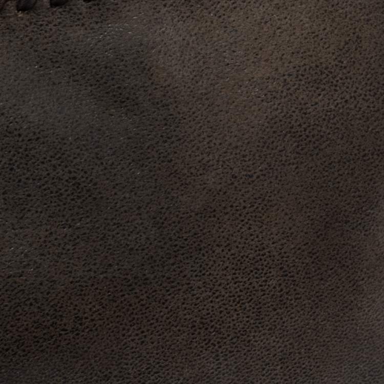 مملوكة مسبقًا Stella McCartney Grey Faux Leather Crossbody Bag