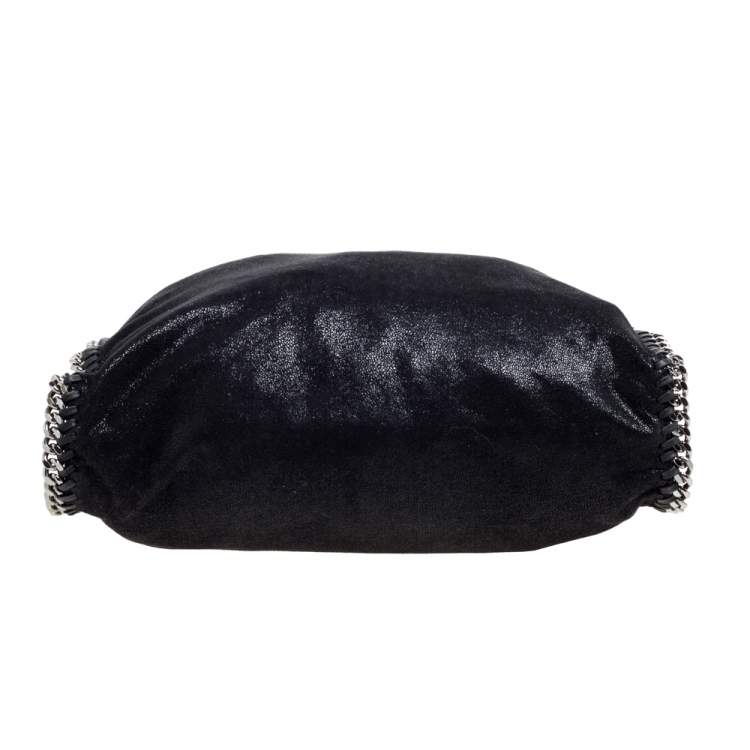 Pre Owned Stella McCartney Black Faux Leather Small Falabella Tote