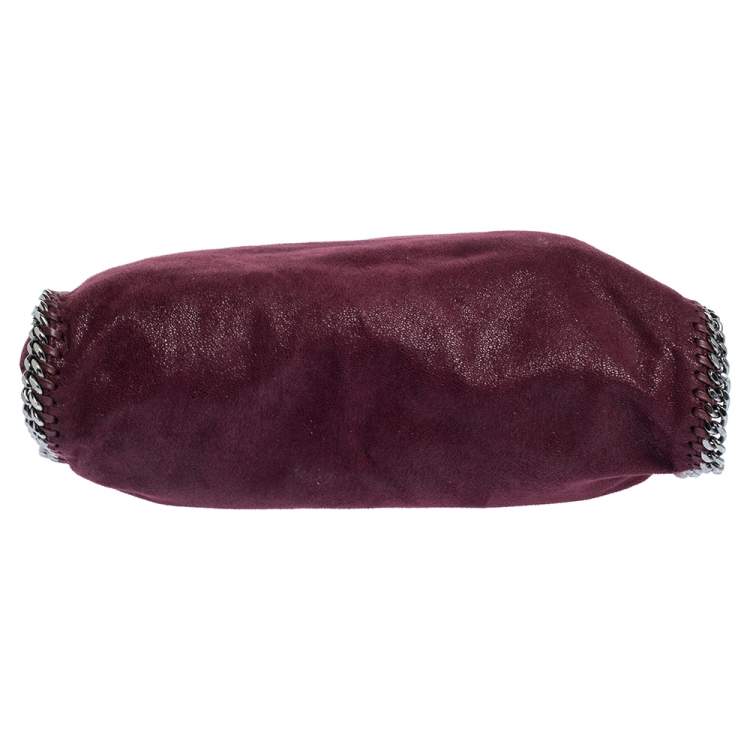 Pre Owned Stella McCartney Burgundy Faux Leather Small Falabella Tote