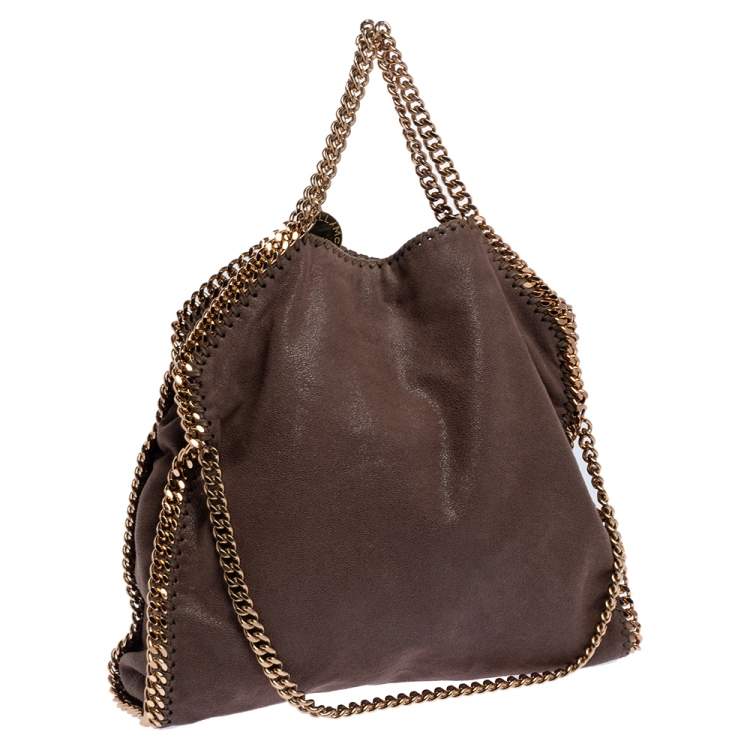 مملوكة مسبقًا Stella McCartney Brown Faux Leather Small Falabella Tote