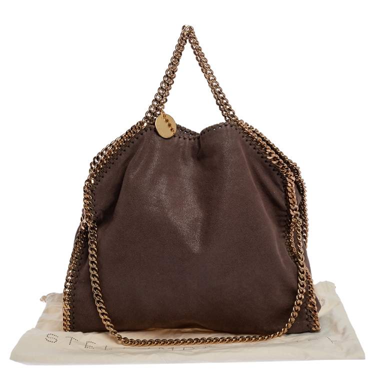 مملوكة مسبقًا Stella McCartney Brown Faux Leather Small Falabella Tote