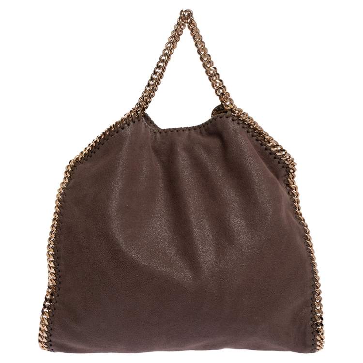 مملوكة مسبقًا Stella McCartney Brown Faux Leather Small Falabella Tote