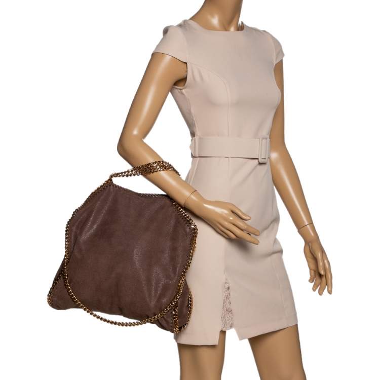 مملوكة مسبقًا Stella McCartney Brown Faux Leather Small Falabella Tote