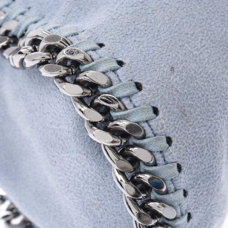 Pre Owned Stella McCartney Blue Fringe Leather Shoulder Bag