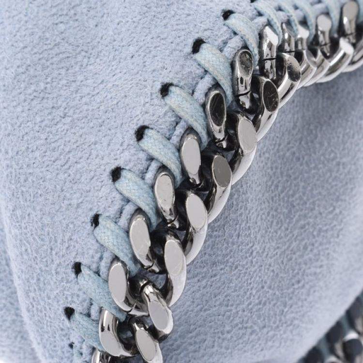 Pre Owned Stella McCartney Blue Fringe Leather Shoulder Bag