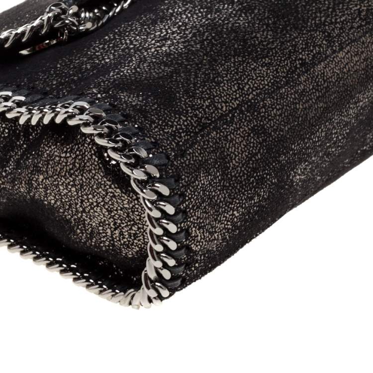 مملوكة مسبقًا Stella McCartney Black Faux Leather Falabella Flap Shoulder Bag