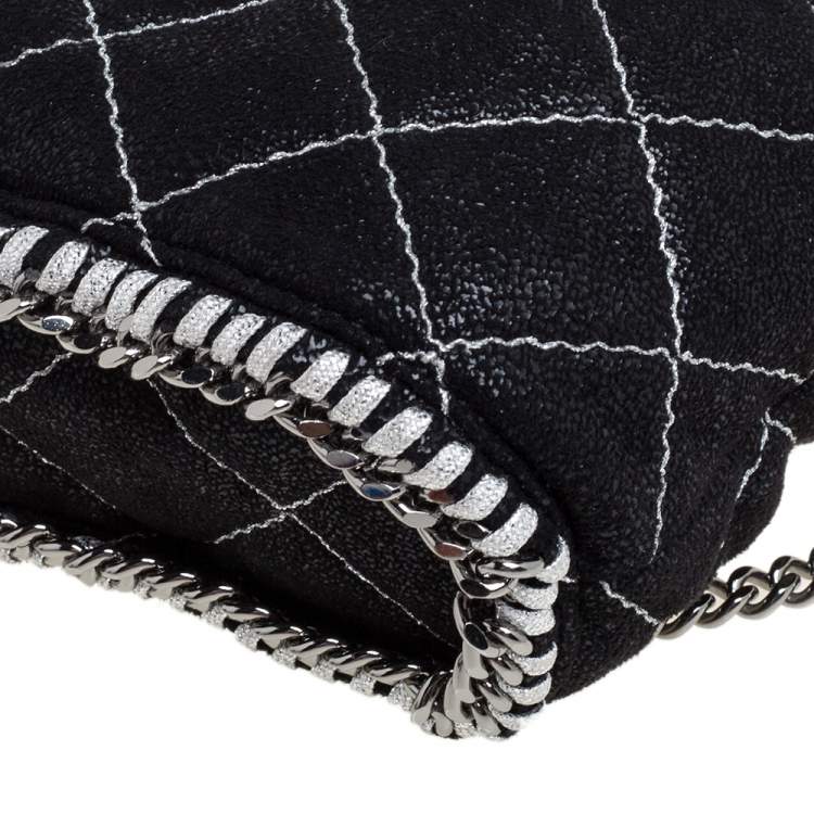 Pre Owned Stella McCartney Black Faux Leather Mini Falabella Backpack