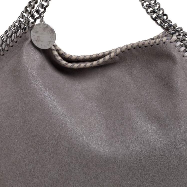 Pre Owned Stella McCartney Grey Faux Leather Small Falabella Tote