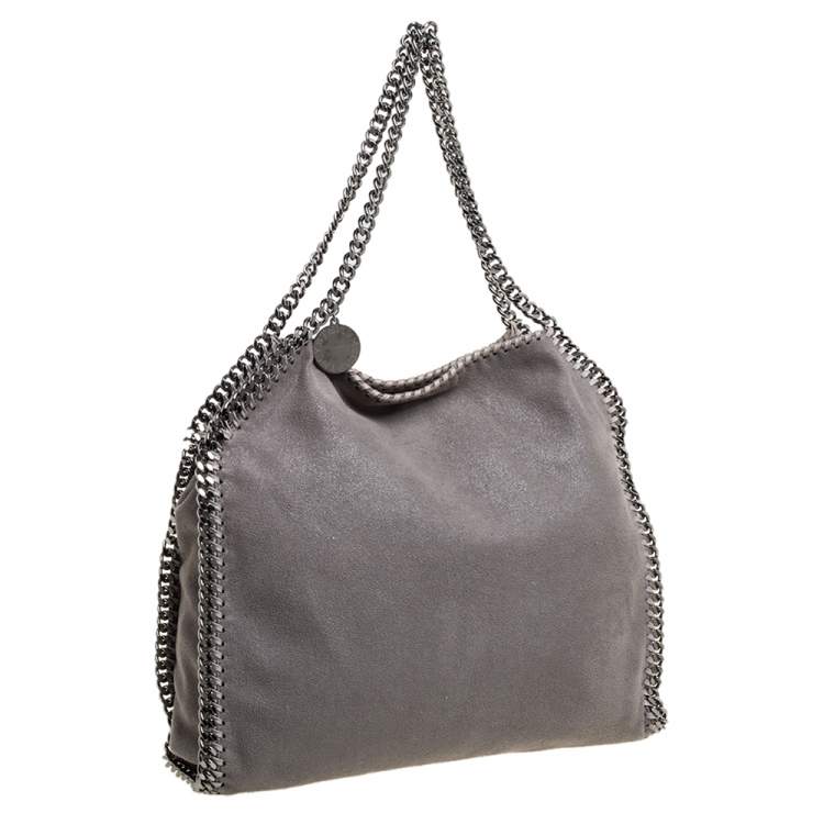 Pre Owned Stella McCartney Grey Faux Leather Small Falabella Tote