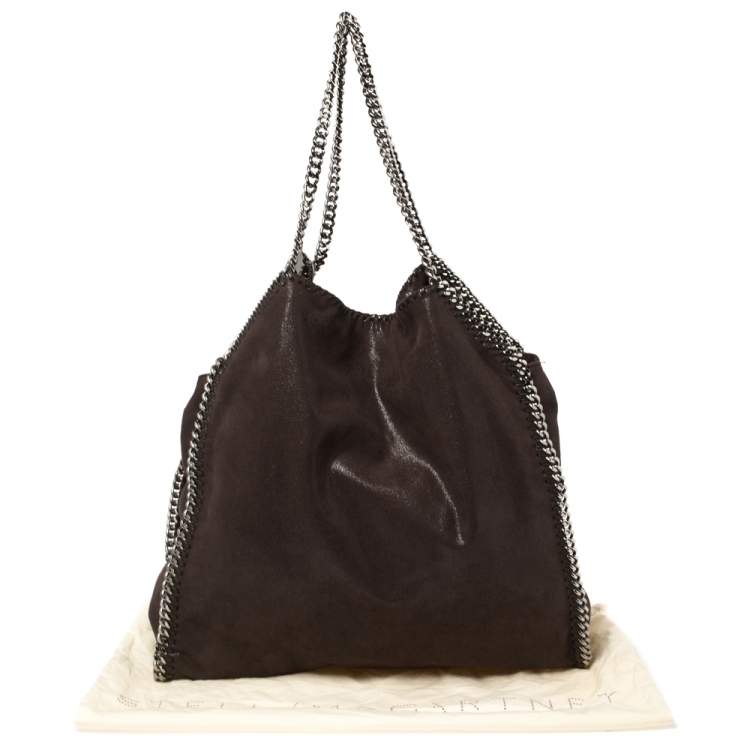 مملوكة مسبقًا Stella McCartney Brown Faux Leather Large Falabella Tote